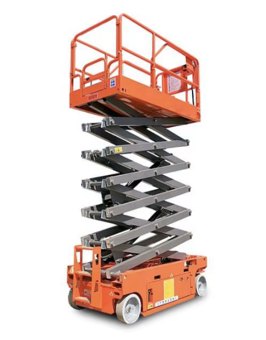 Аккумуляторный ножничный самоходный подъемник (высота подъёма до 10 метров)